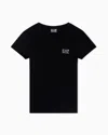 Ea7 Natural Ventus7 Technical Fabric T-shirt In Black