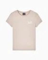 Ea7 Slim Fit T-shirts In Sand