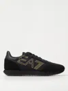 Ea7 Logo-print Low-top Sneakers In Black 1