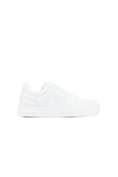 Ea7 Sneakers In Full White Antartica