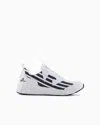 Ea7 Emporio Armani Kombat Fabric Low-top Sneakers In White