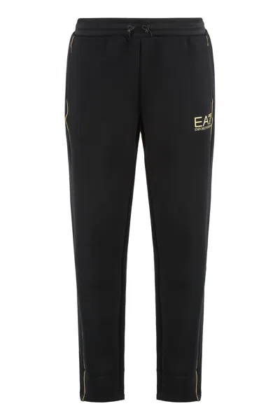 Ea7 Soft Sports Pants - Fw25 Collection In Black