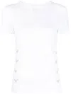 Ea7 Solid Cotton-modal T-shirt In Weiss