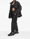 Ea7 Speckled-print Quilted Puffer Jacket In Black
