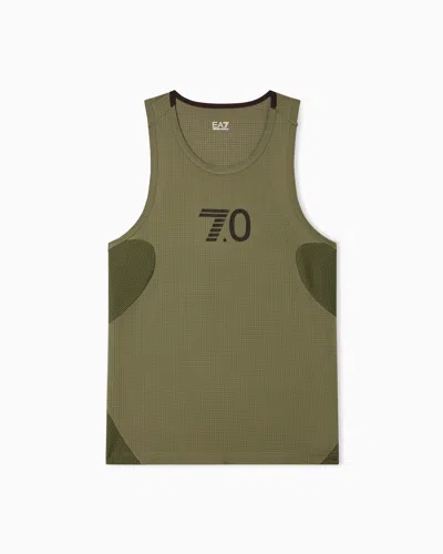 Ea7 Sports Pants With Logo Side Stripe In Green