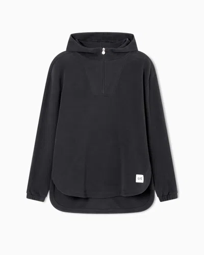 Ea7 Sporty Forever Cotton-blend Hooded Sweatshirt