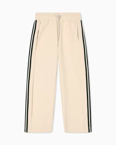 Ea7 Sporty Forever Cotton-blend Wide Trousers