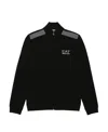 Ea7 Standing Collar Casual Jacket In Black