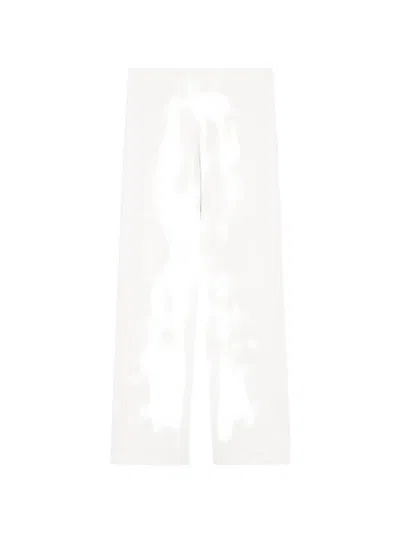 Ea7 Straight-leg Trousers In White