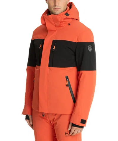 Ea7 Stratum 7 Ski Jacket In Orange