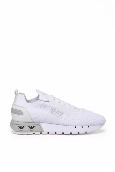 Ea7 Streamlined White Sneakers