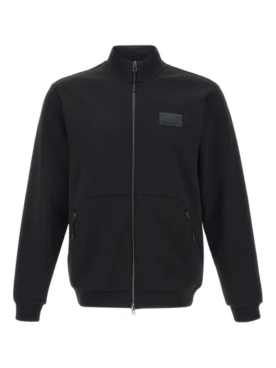 Ea7 Stretch-cotton Sweatshirt