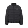 Ea7 Stretch Nylon Down Jacket In Black