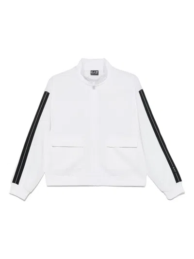 EA7 STRIPE-TRIM SWEATSHIRT