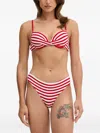 Ea7 Striped Bikini In Red