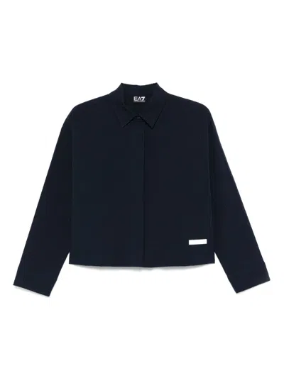 EA7 STRIPED COTTON SHIRT