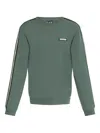 Ea7 Striped-panel Sweatshirt In Green