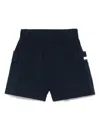 Ea7 Navy Blue Cotton Shorts In Blue