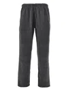 Ea7 Striped Trousers In Gray