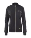 Ea7 Studded-logo Track Jacket In Black