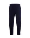 Ea7 Lightweight Technical Polyamide Trousers In Blue