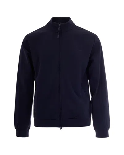 Ea7 Stylish Men's Sweater In Armani Blue