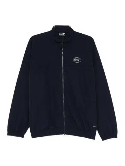 Ea7 Sweatshirt In Blue