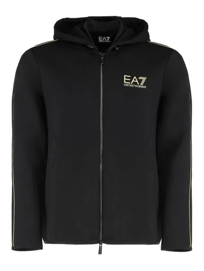 Ea7 Sweatshirt In Black