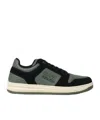 Ea7 Green Polyester Sneaker In Multi
