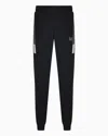 Ea7 Summer Block Cotton-blend Joggers In Schwarz