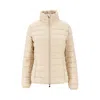 Ea7 Sv Quilted Nylon Downjacket In Neutral