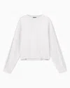 Ea7 Sweat-shirt Ras-du-cou Precious En Interlock De Modal Stretch
