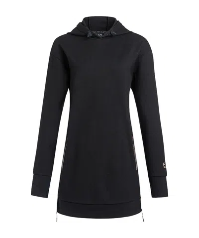 Ea7 Sweater Dress In Blue