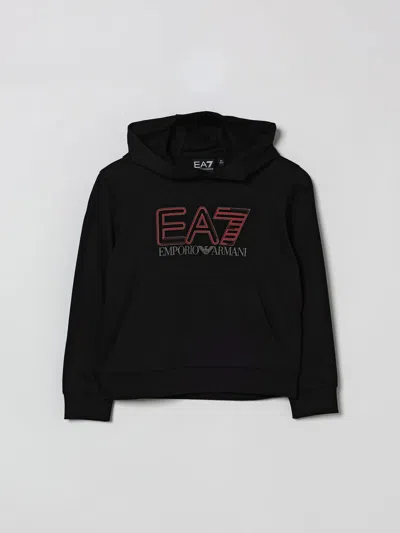 Ea7 Sweater Kids  In Black