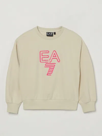 Ea7 Kids' Felpa A Girocollo Con Logo