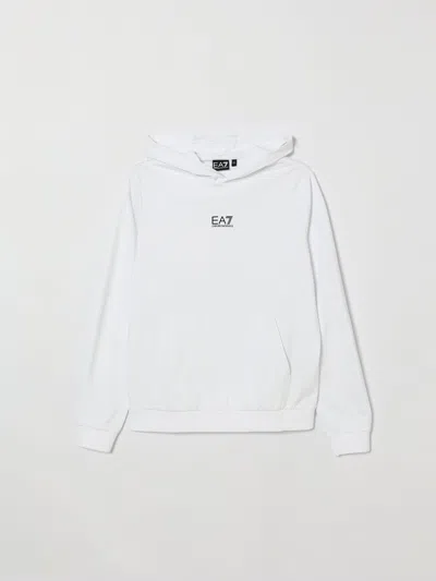 Ea7 Sweater Kids  In White