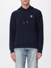 Ea7 Hooded Sweatshirt In Blue