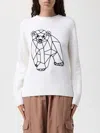 Ea7 Sweater  Woman Color White In Red