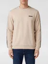 Ea7 Logo-tape Interlock Sweatshirt In Neutral