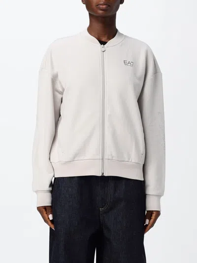 Ea7 Sweater Woman Color Ivory In White