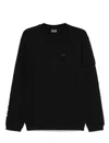 Ea7 Emporio Armani Logo Cotton Crewneck Sweatshirt