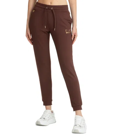 Ea7 Sweatpants In Brown