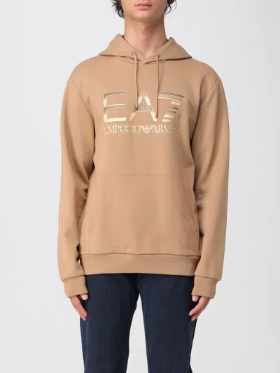 Ea7 Sweatshirt  Men Color Beige In Brown
