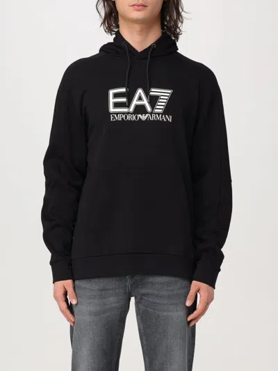 Ea7 Sweatshirt  Men Color Black In Schwarz