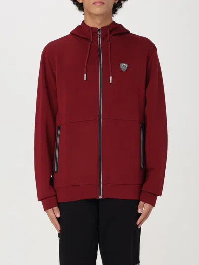 Ea7 Sweatshirt  Men Color Burgundy In Burgunderrot