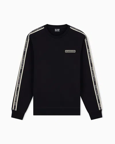 Ea7 Sweatshirt Logo Series Regular Fit Jersey In Black