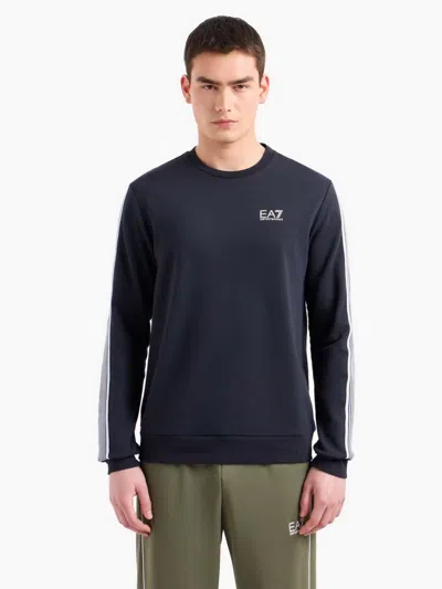 Ea7 Sweatshirt Sport Man  6dpm05 Pj16z 1562 Blue Arms