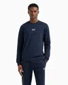 Ea7 Long Sleeve Sweatshirt In Blue