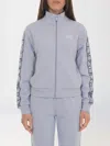 Ea7 Zip Sweatshirt In Blue