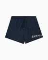 Ea7 Swim Trunks With Logo In Blue